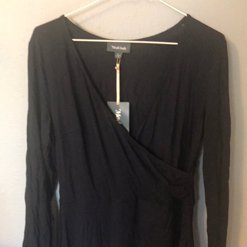 Navy blue midi dress